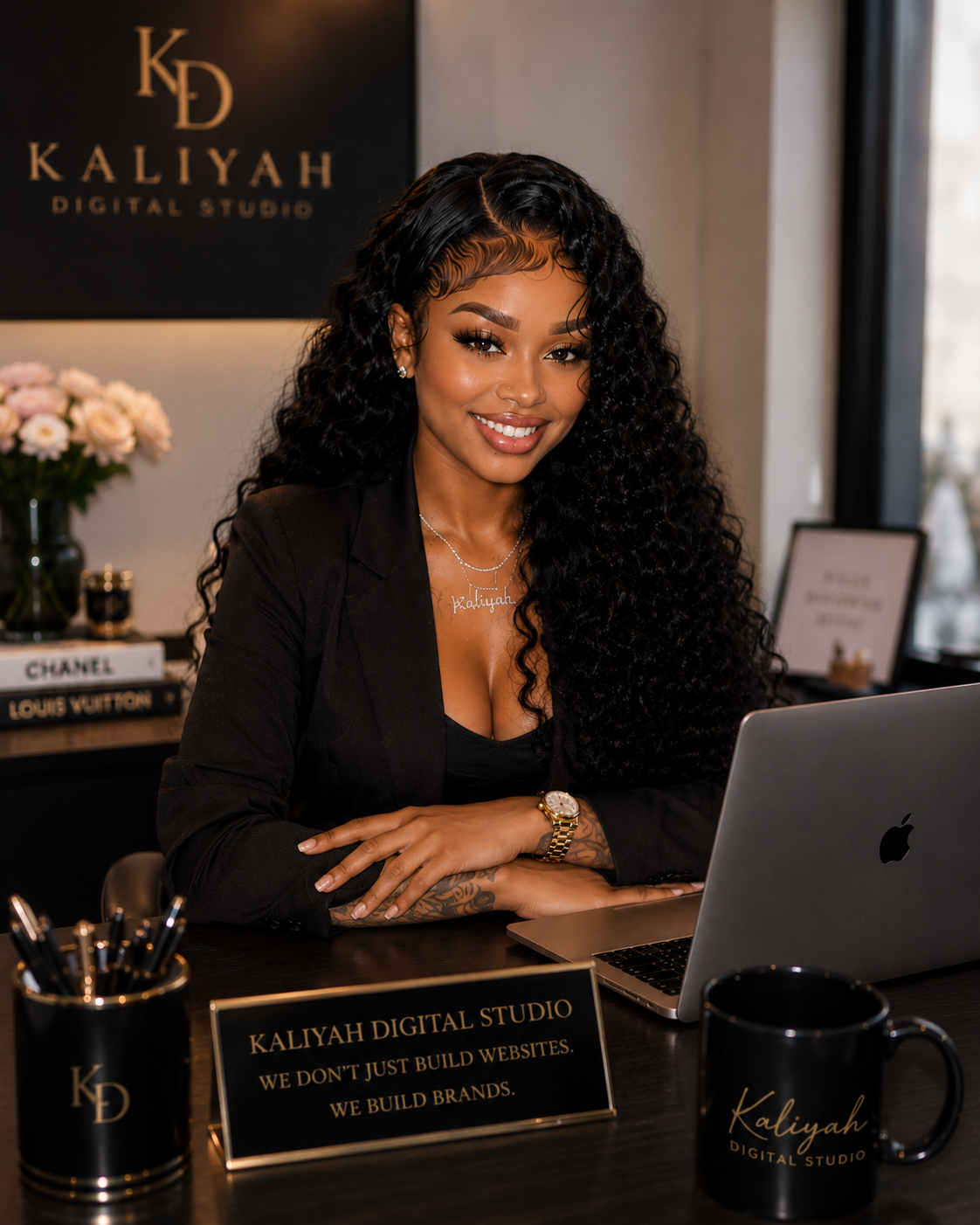 Portrait of Kaliyah, founder of Kaliyah Digital Studio