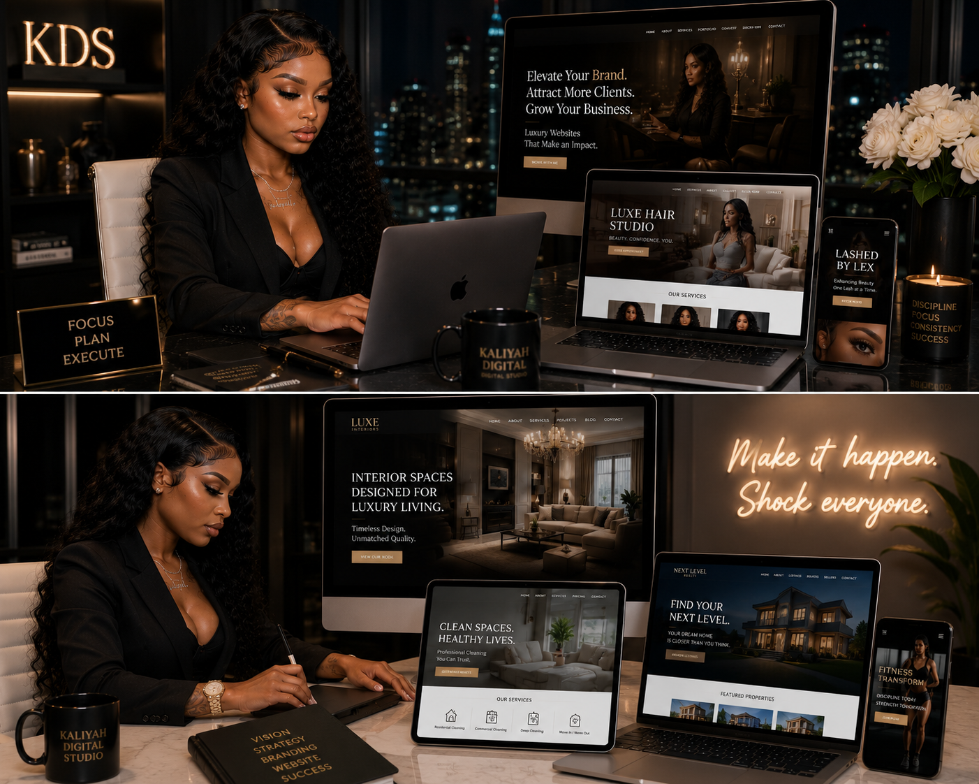 Interiors & Realty — Kaliyah Digital Studio portfolio sample